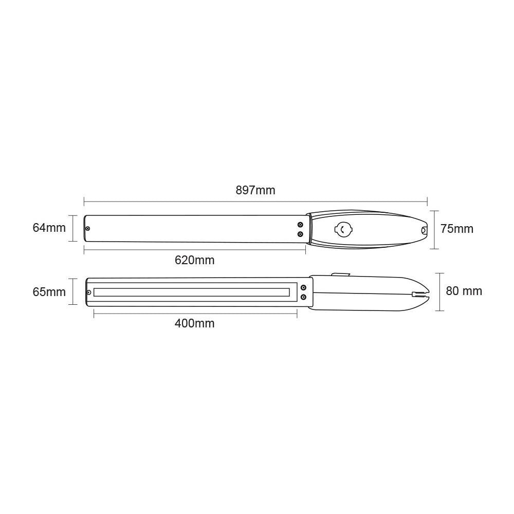 Pack Cancello A Battente Elettrico Eiger 400b140 + Hicker B200 - Foto 8