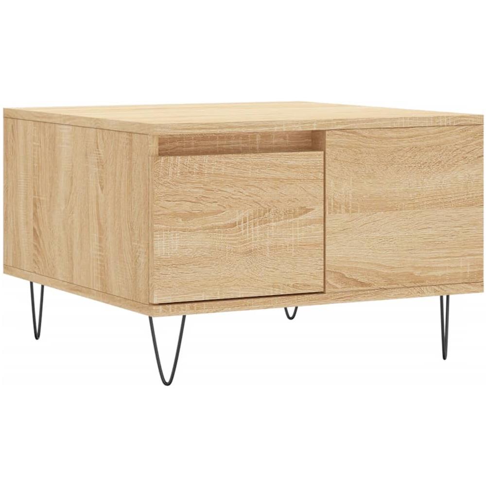 Tavolino Salotto Rovere Sonoma 55x55x36,5 Cm Legno Multistrato - Foto 2