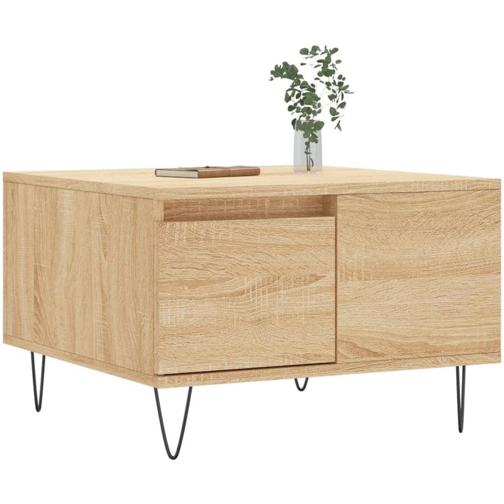 Tavolino Salotto Rovere Sonoma 55x55x36,5 Cm Legno Multistrato - Foto 3