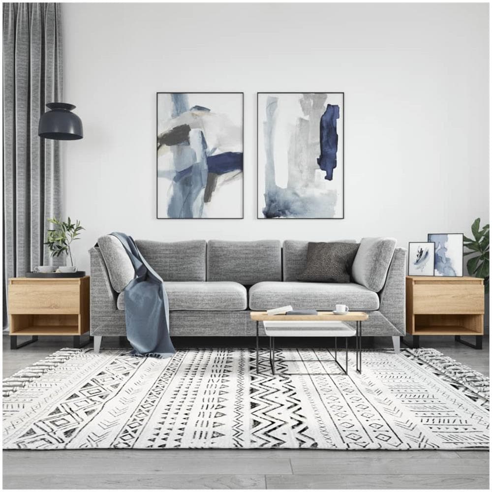 Tavolini Salotto 2pz Rovere Sonoma 50x46x50cm Legno Multistrato - Foto 1