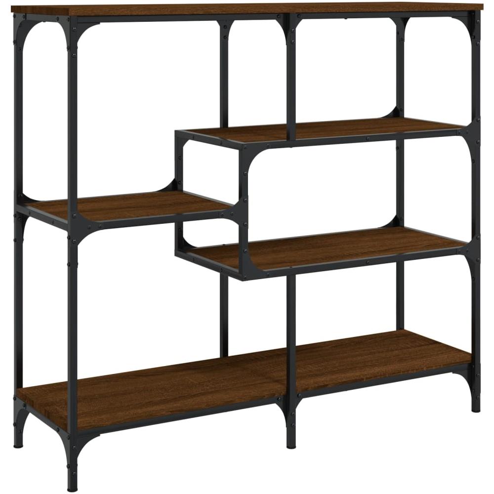 Tavolino Consolle Rovere Marrone 103x32x95 Cm Legno Multistrato - Foto 2