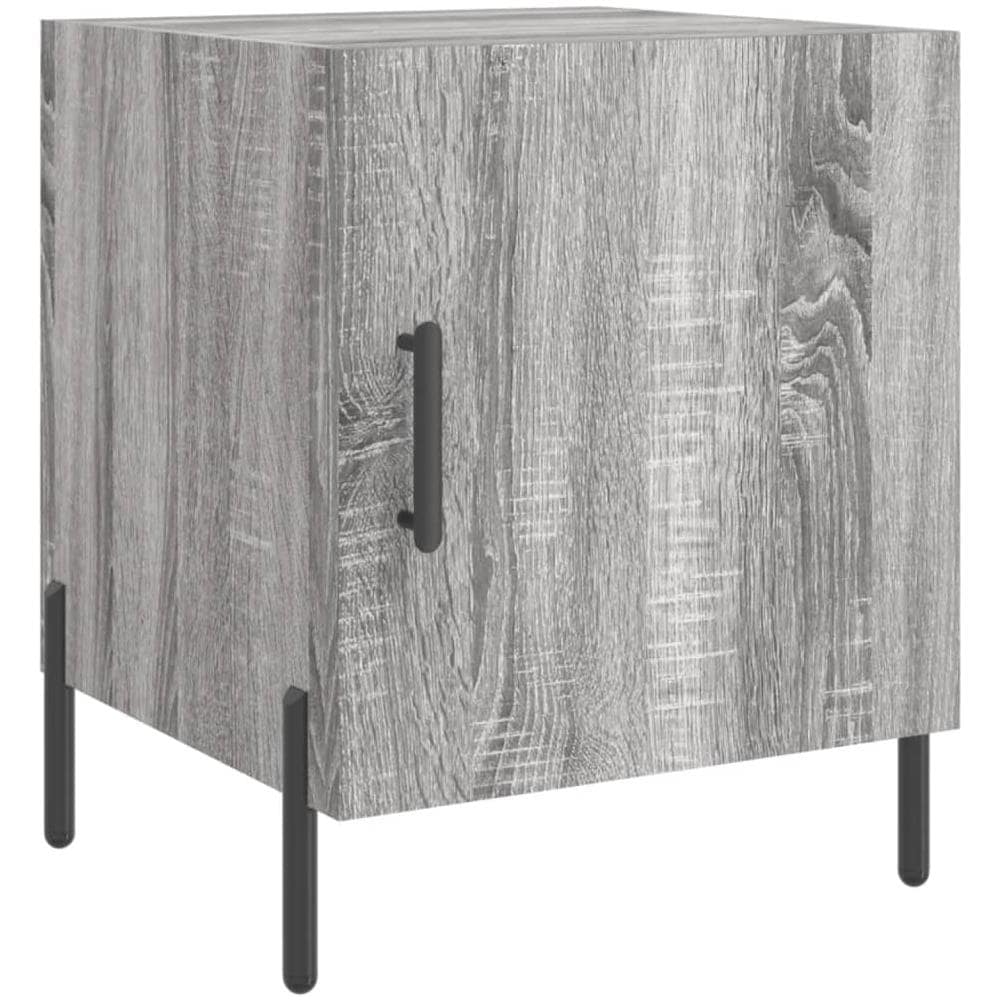 Comodino Grigio Sonoma 40x40x50 Cm In Legno Multistrato - Foto 2
