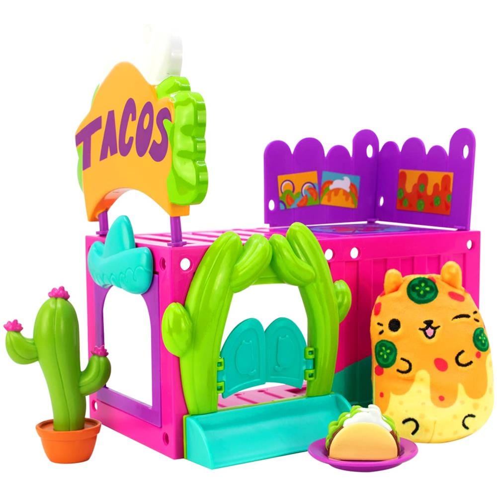 Condominio Per Gatti - Taco Hut Con Gatto Esclusivo, Nacho E Adorabili Mini Tacos, Ottimo Regalo Per Bambini, Ragazzi E Ragazze Da Collezionare Come Animali Da Scrivania, Giocattoli Agitati O Giocattoli Sensoriali - Foto 1