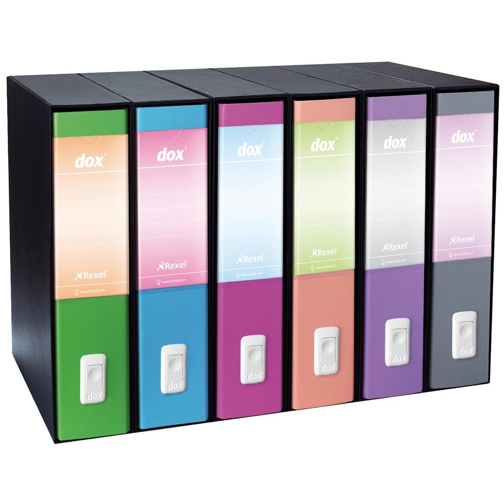 Dox 1 Registratore A Leva Formato A4 Grigio Chiaro (6 registratori) - Foto 1