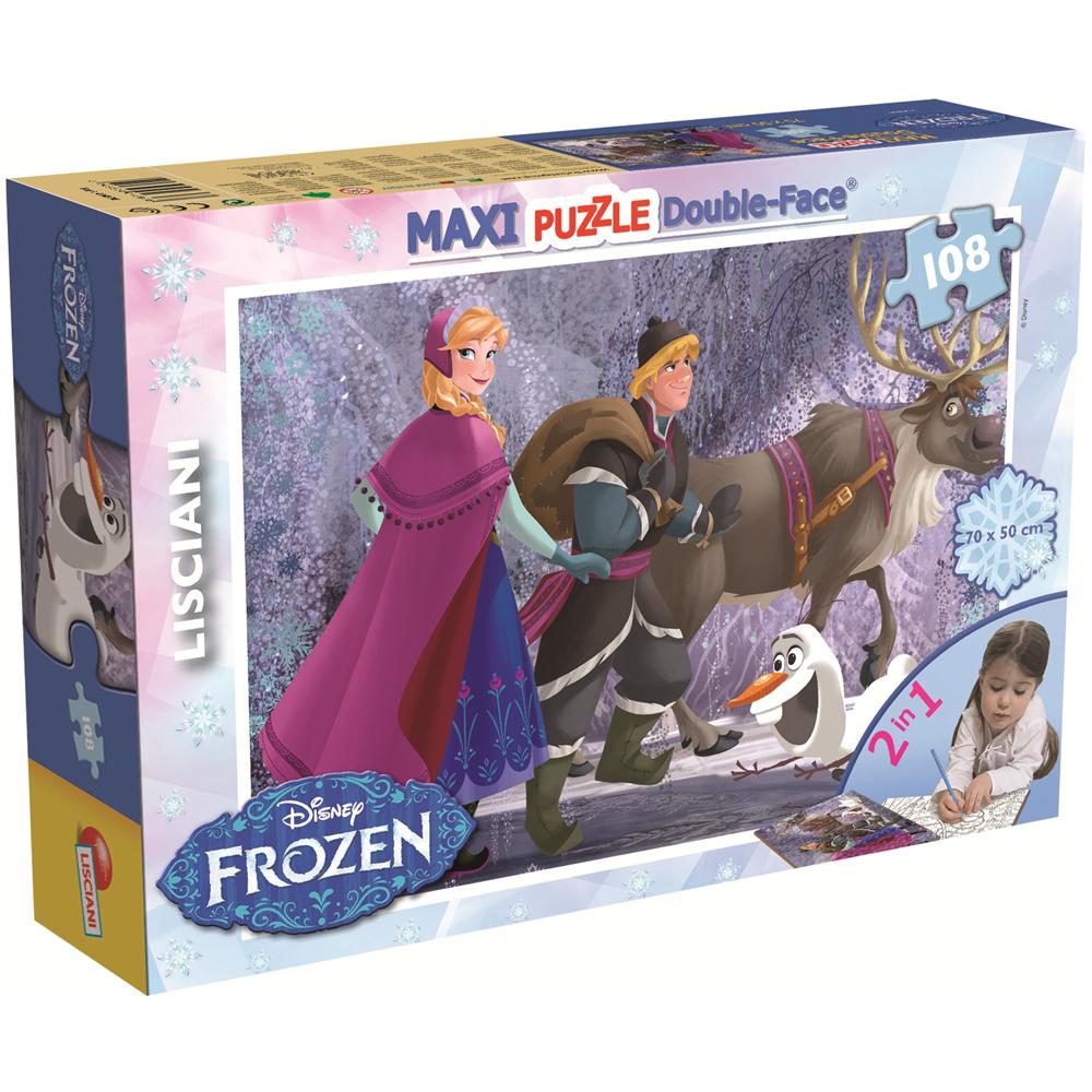 Puzzle Double-Face Supermaxi Frozen 108 pz 50 x 35 cm 46898 - Foto 1