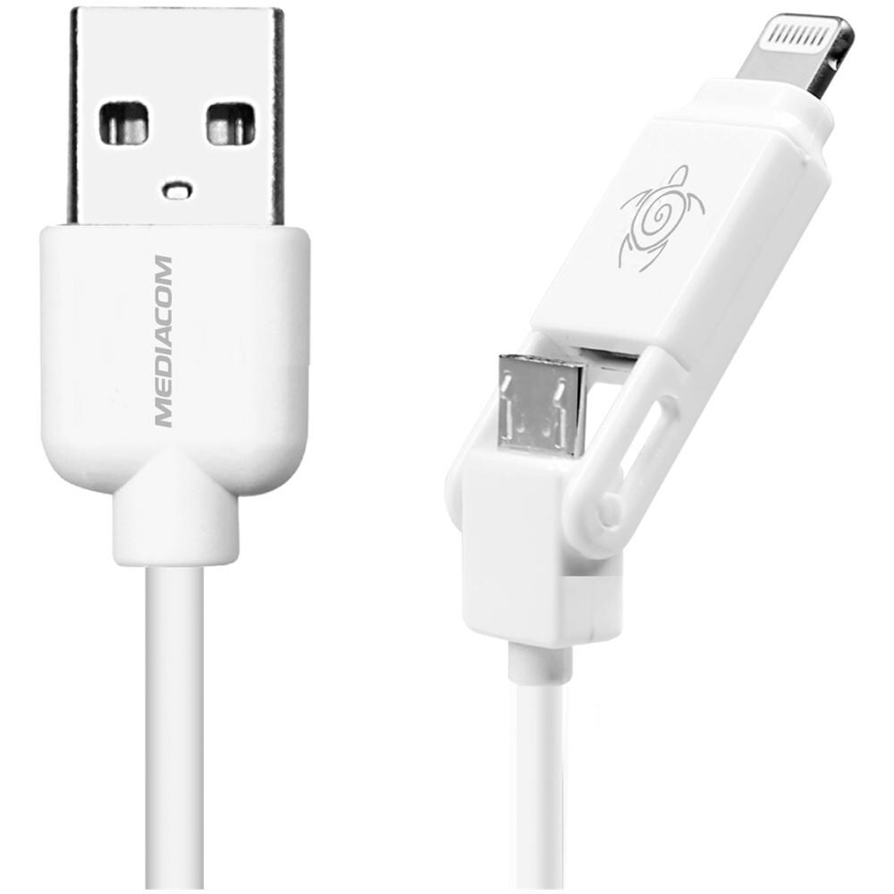Connettore 2 in 1 Micro USB / Lightning per Smartphone e iPhone - Foto 2