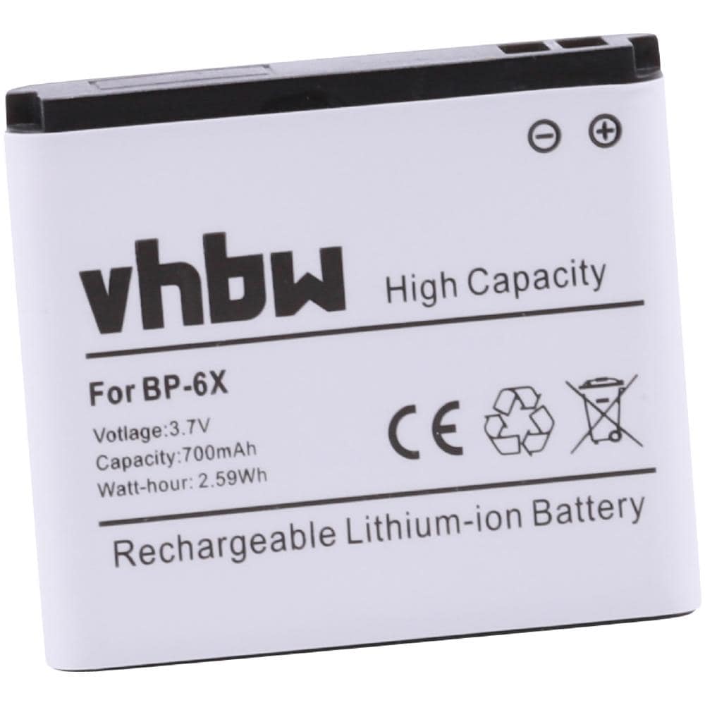 Batteria Bp-6x Compatibile Con Nokia 8800 8801 Arte Sirocco 700mah 3.7v - Foto 2