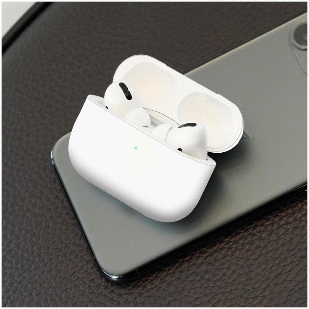 Custodia Airpods Pro Silicone Soft-touch Opaco Compatibile Qi Bianco - Foto 2