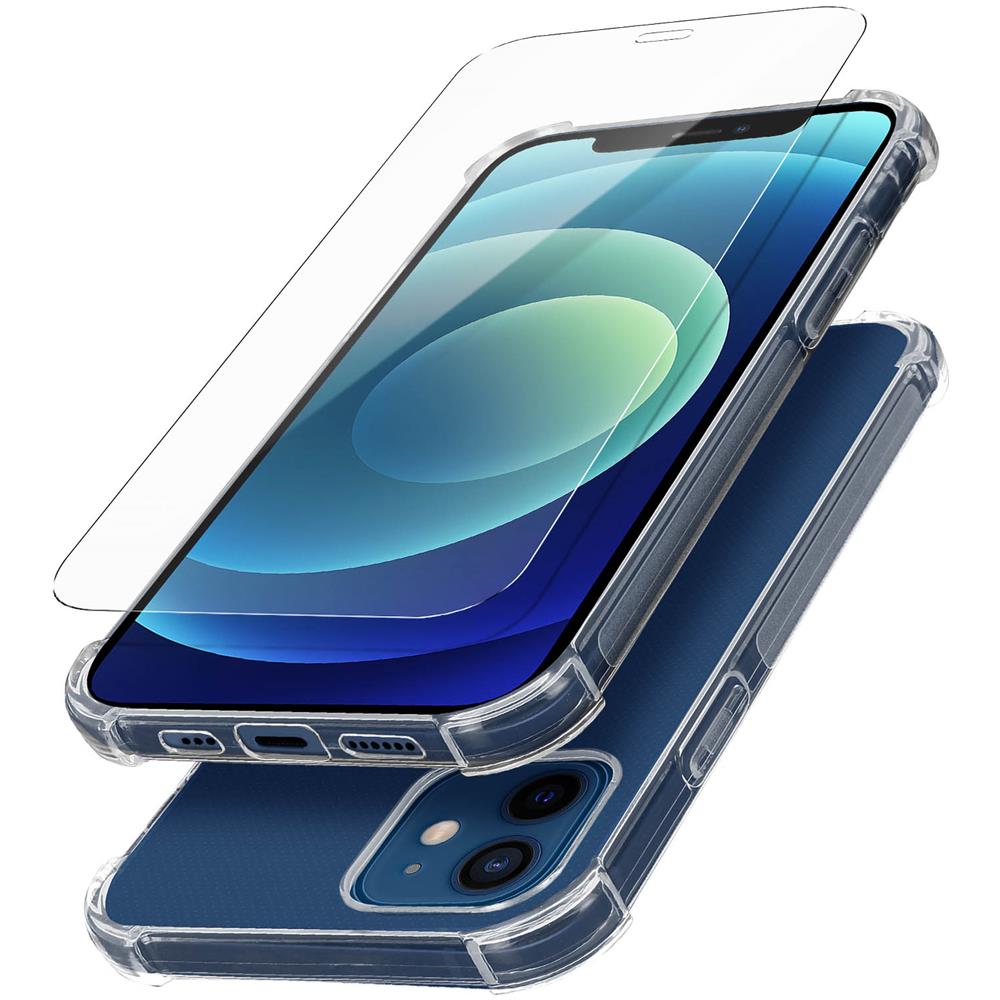 Pack Protezione Iphone 12 Mini Cover + Vetro Temperato Trasparente - Foto 5