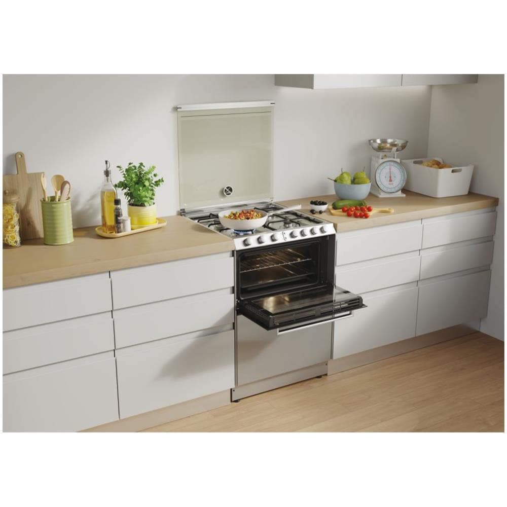 Cucina Elettrica Gas TRIO4GXNT / 1 4 Fuochi a Gas Forno Elettrico Grill Classe A Dimensioni 60 x 60 x87.5 cm Colore Argento - Foto 10