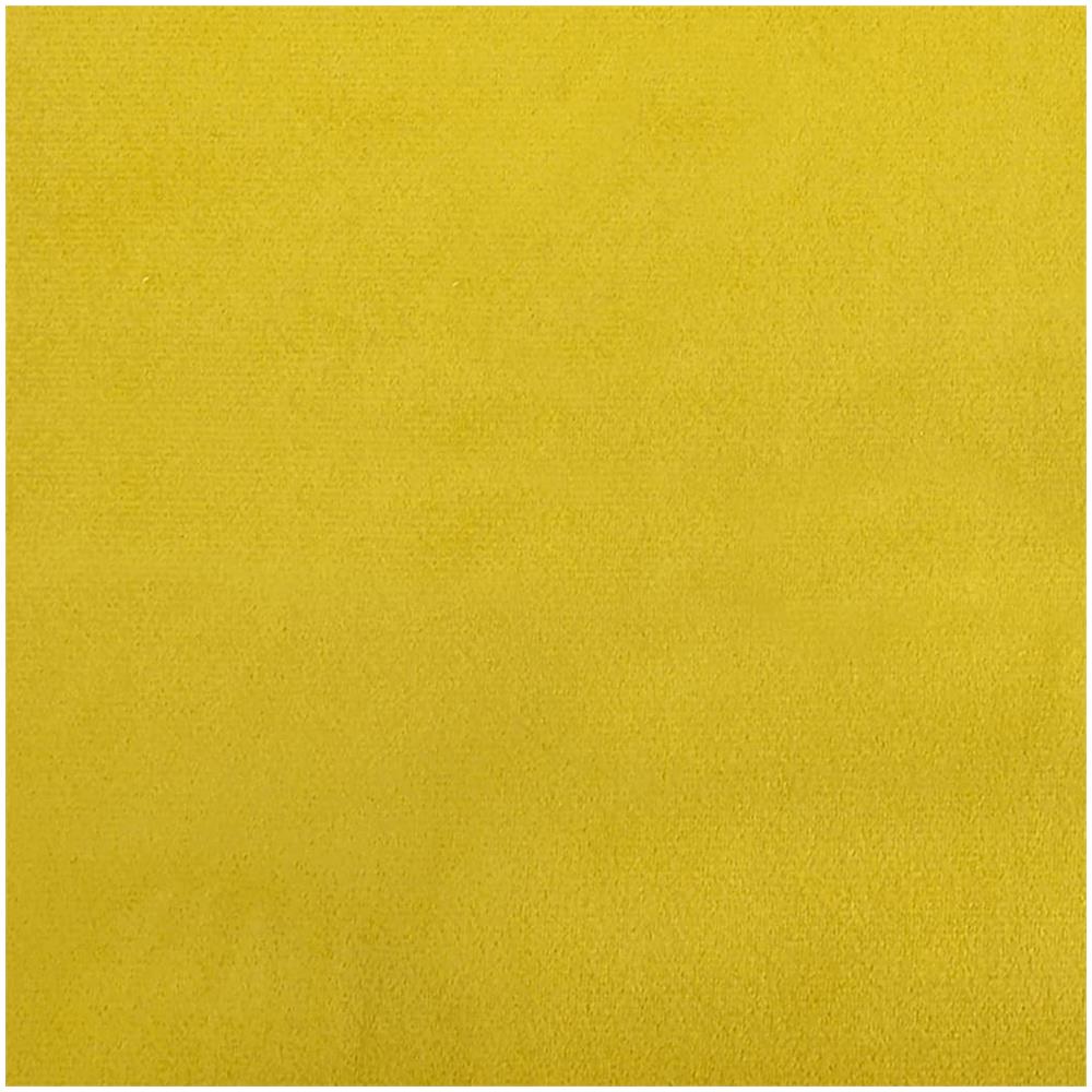 Poggiapiedi con Gambe in Legno Giallo in Velluto - Foto 5