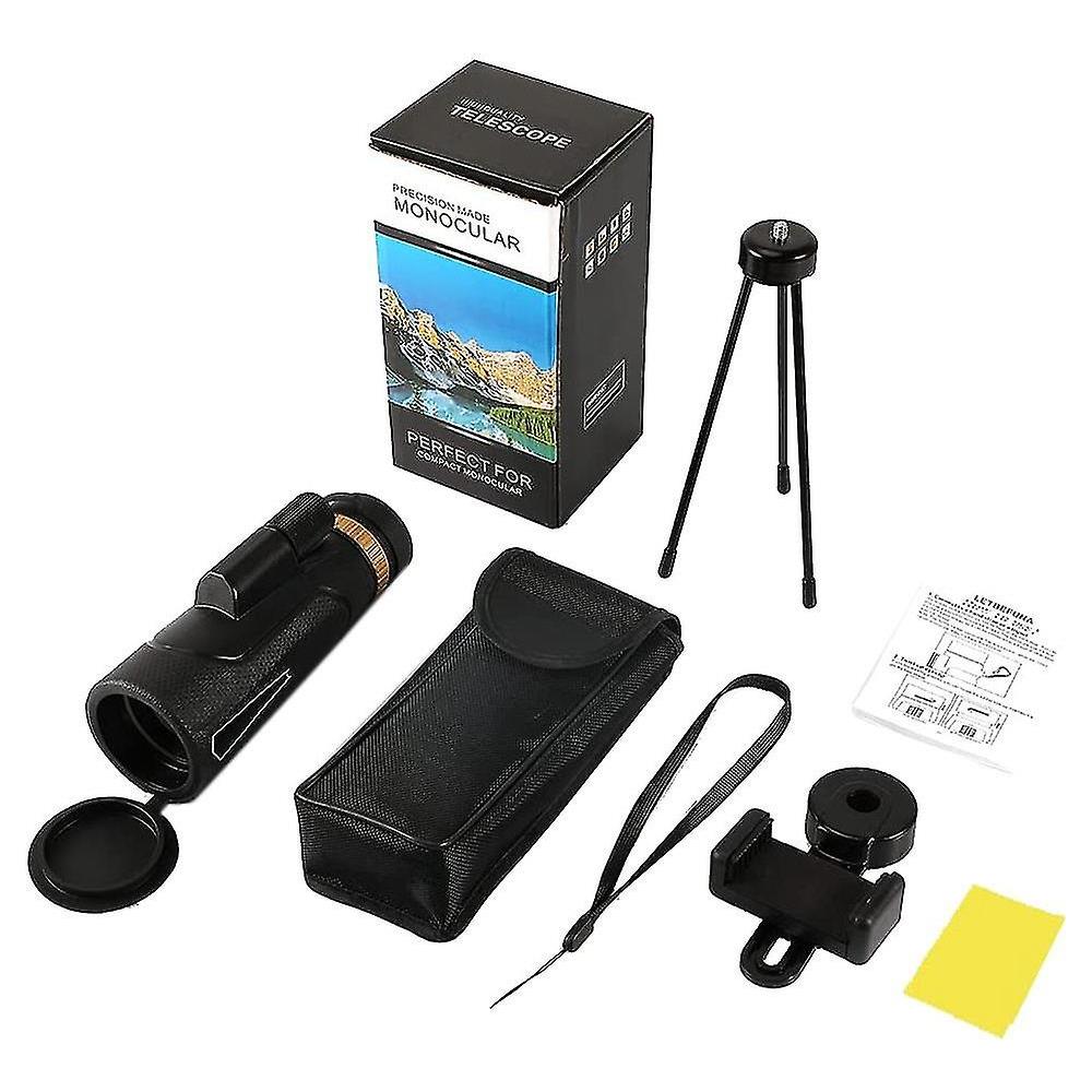 Telescopio monoculare 12x50, monoculare compatto con