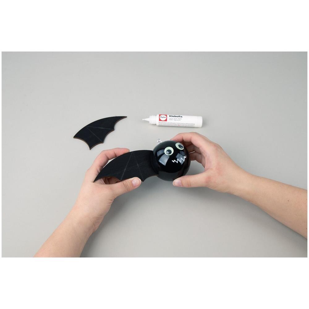 Kit Pipistrelli - Fosforescenti - Da Appendere - 2 X 27,6 Cm E 23,9 X 3 Cm - Foto 1