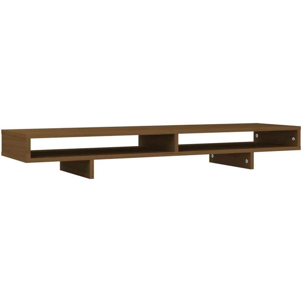 Supporto Per Monitor Miele 100x27x14 Cm Legno Massello Di Pino - Foto 2