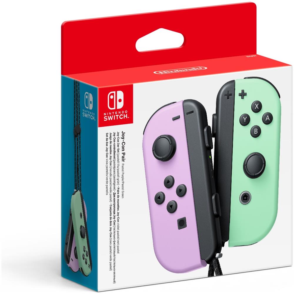 Set 2 Controller Joy-Con Colore Viola Pastello e Verde Pastello - Foto 1