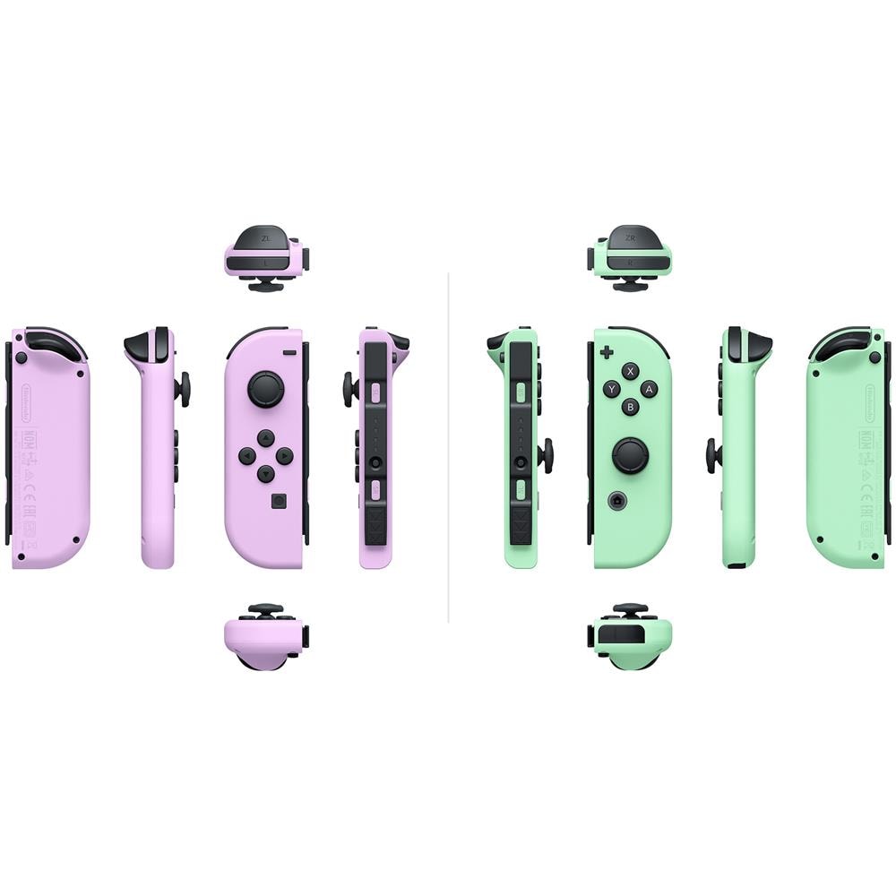 Set 2 Controller Joy-Con Colore Viola Pastello e Verde Pastello - Foto 3