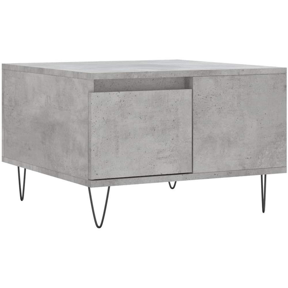 Tavolino Salotto Grigio Cemento 55x55x36,5 Cm Legno Multistrato - Foto 2