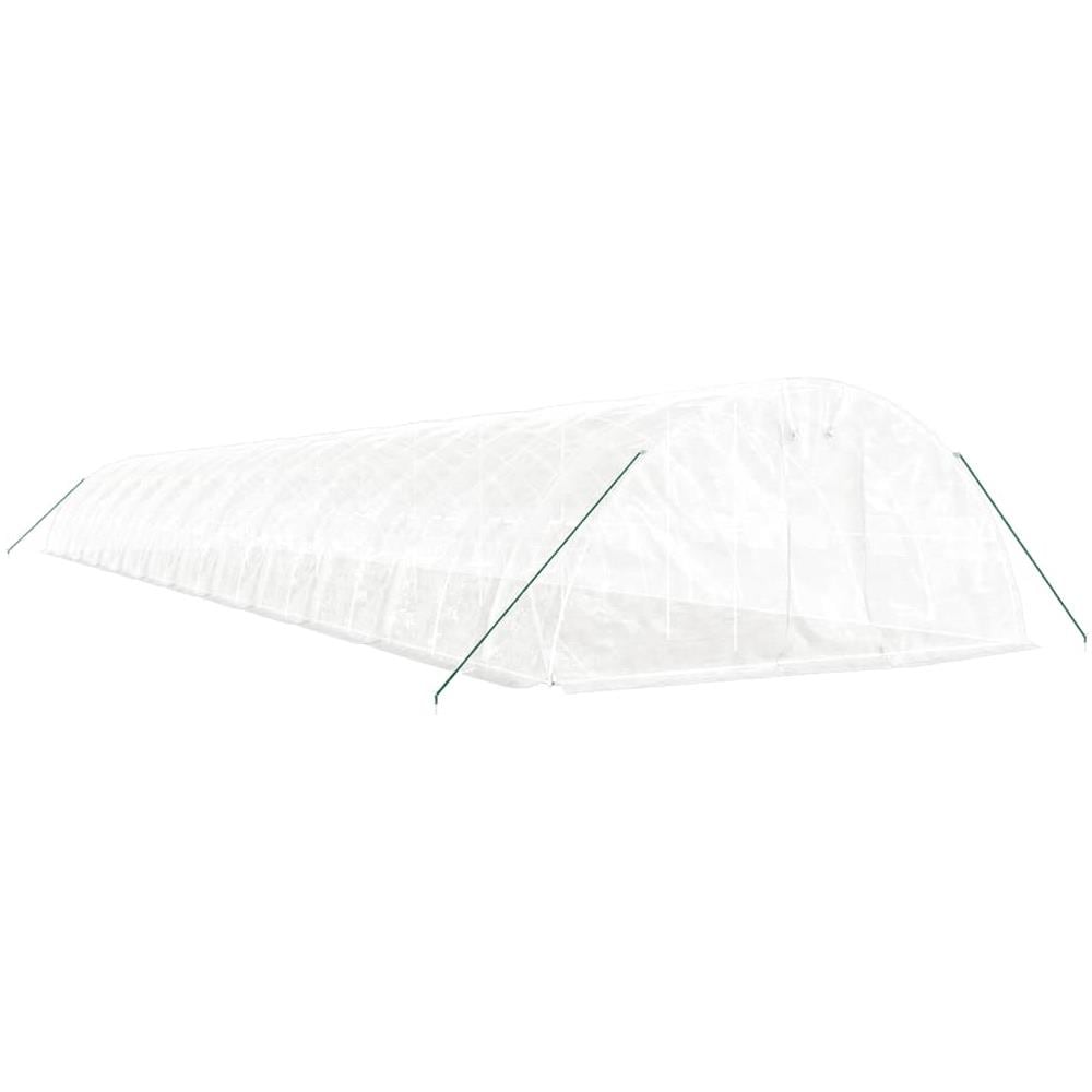Serra Con Telaio In Acciaio Bianco 120 M 24x5x2,3 M - Foto 3