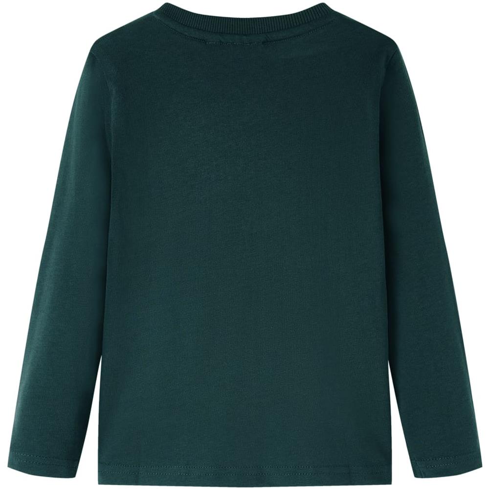 Maglietta Da Bambino A Maniche Lunghe Auto Da Corsa Verde Scuro 92 - Foto 2