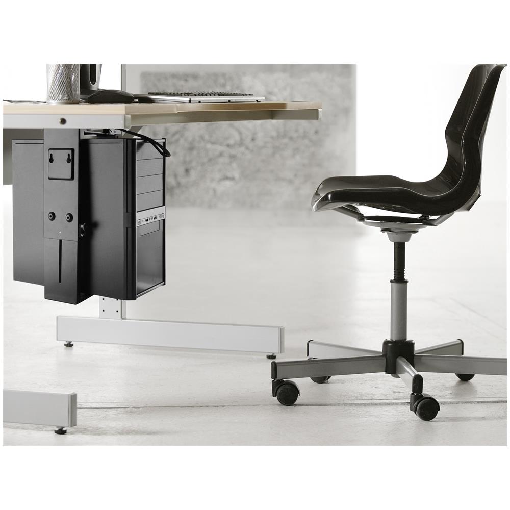 650892 supporto per CPU Porta CPU sotto scrivania Nero - Foto 6