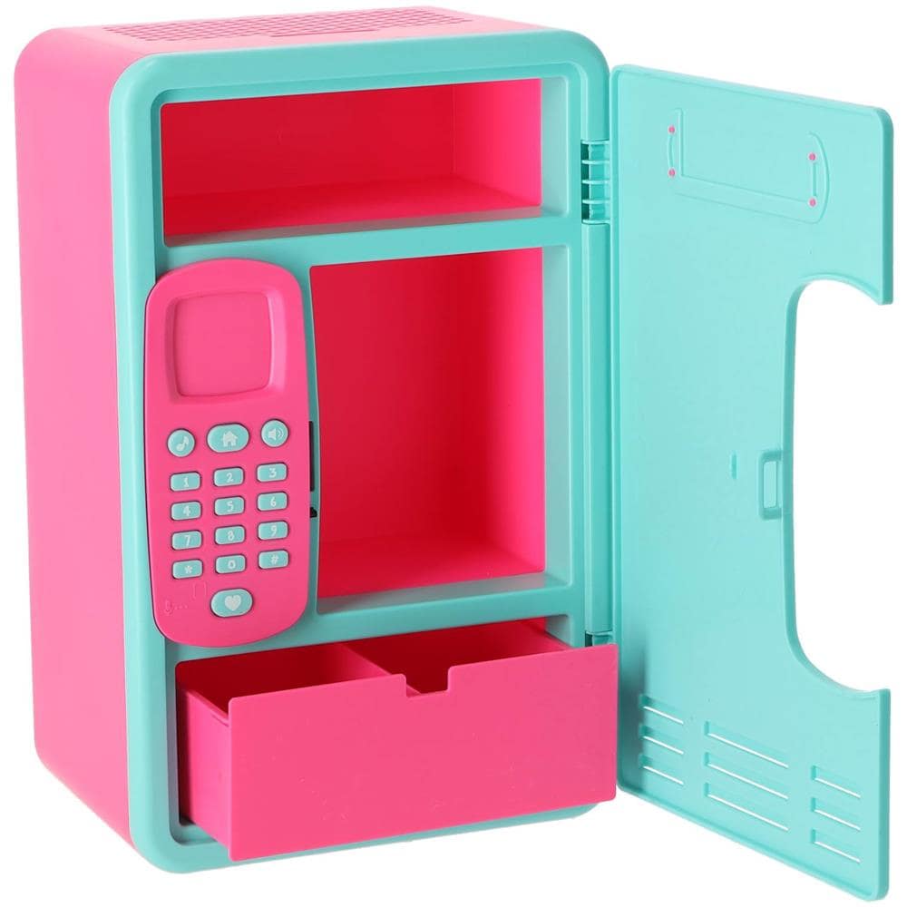 Salvadanaio cassaforte con password e pin per ragazze rosa e blu - Foto 2