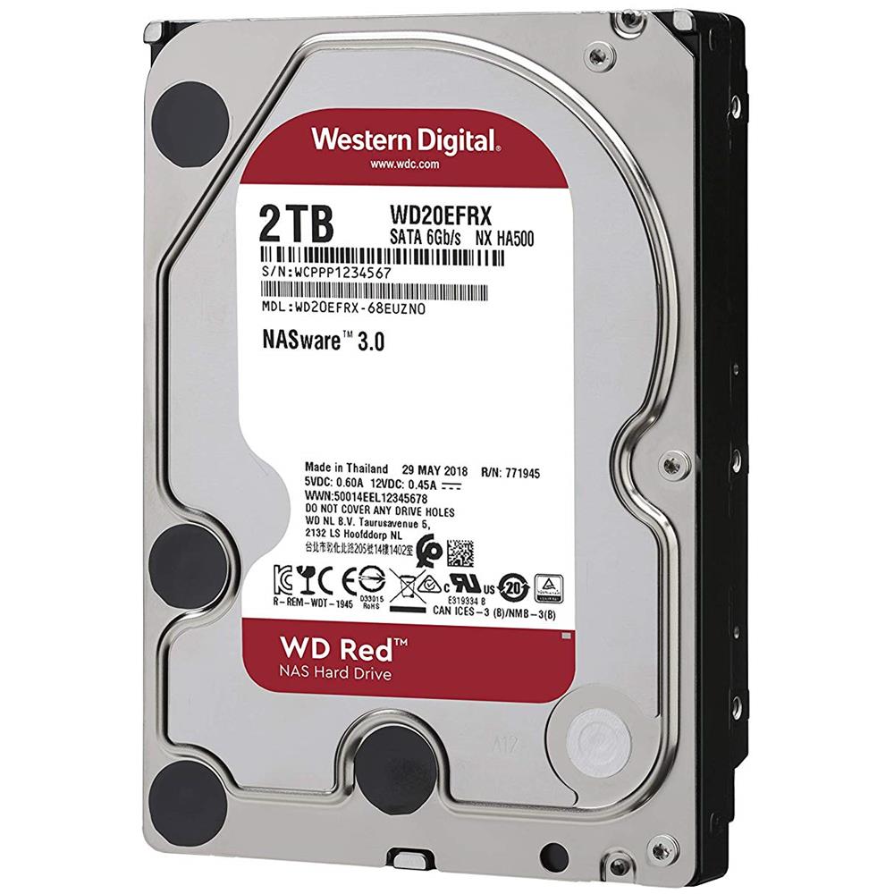 Hard Disk per NAS WD Red 2 TB 3.5" Interfaccia Sata III 6 Gb / s Buffer 64 Mb 5400 RPM - Foto 2