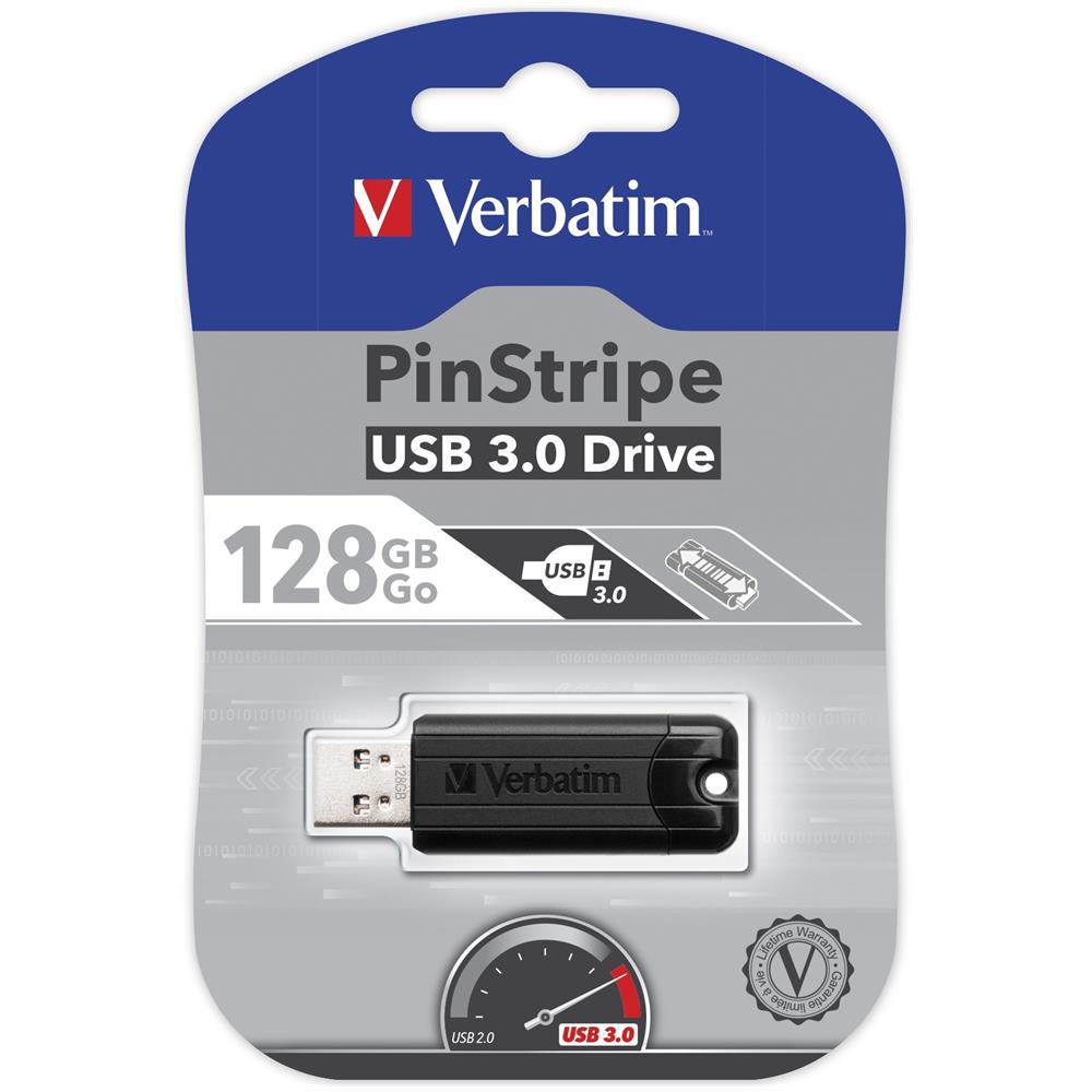 Store n Go Pinstripe USB 3.0 nero 128GB - Foto 1