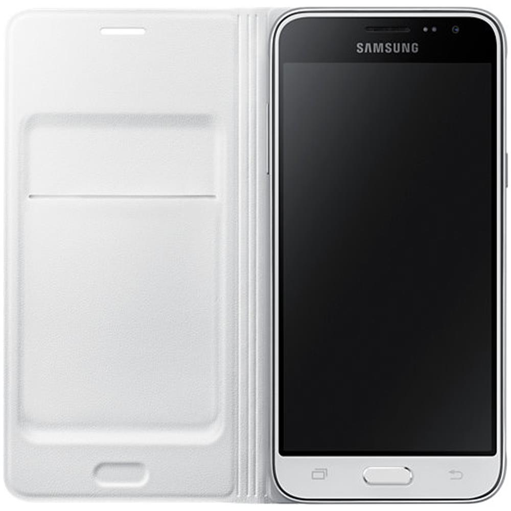 Flip Wallet bianco per Galaxy J3 (2016)  - Foto 2