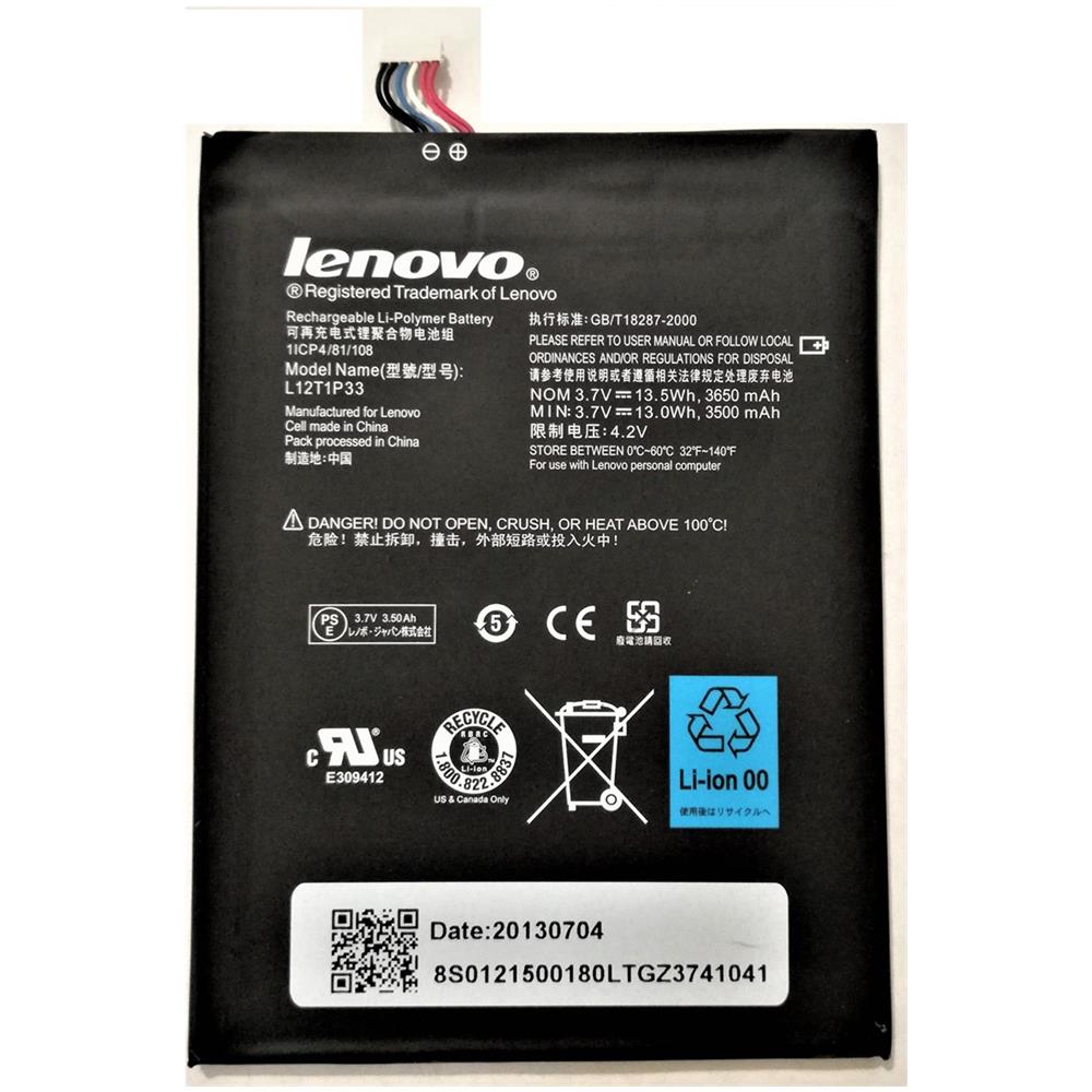 Batteria Pila Originale Lenovo L12t1p33 3650mah Per A1000 A3000 A5000 Bulk - Foto 2