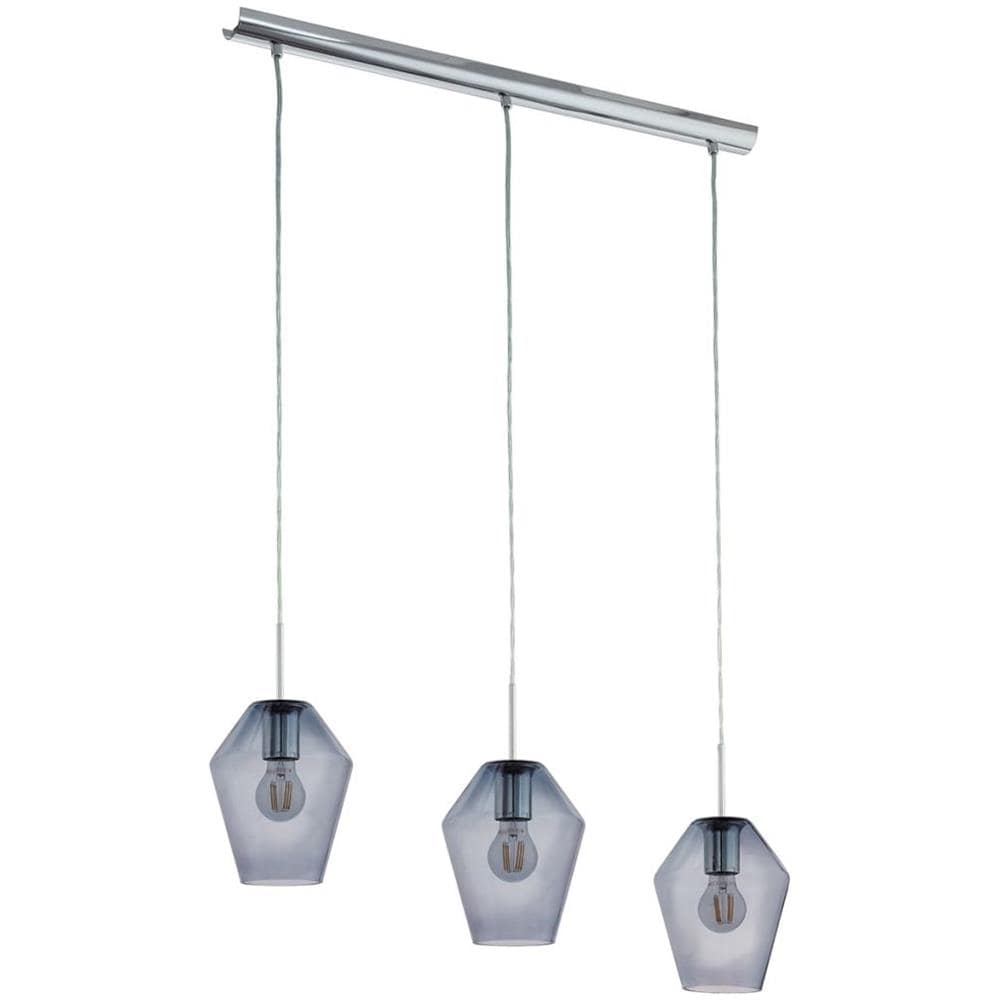 Lampada A Sospensione Murmillo Cromata E Nera 96774 - Foto 1