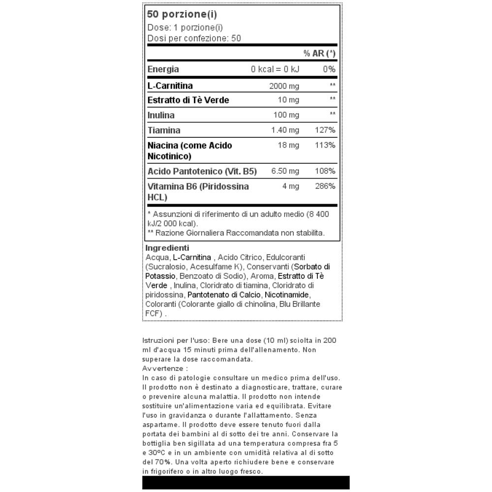 L-carnitine 100,000 Liquid 500ml - - Carnitines - Mela - Foto 2
