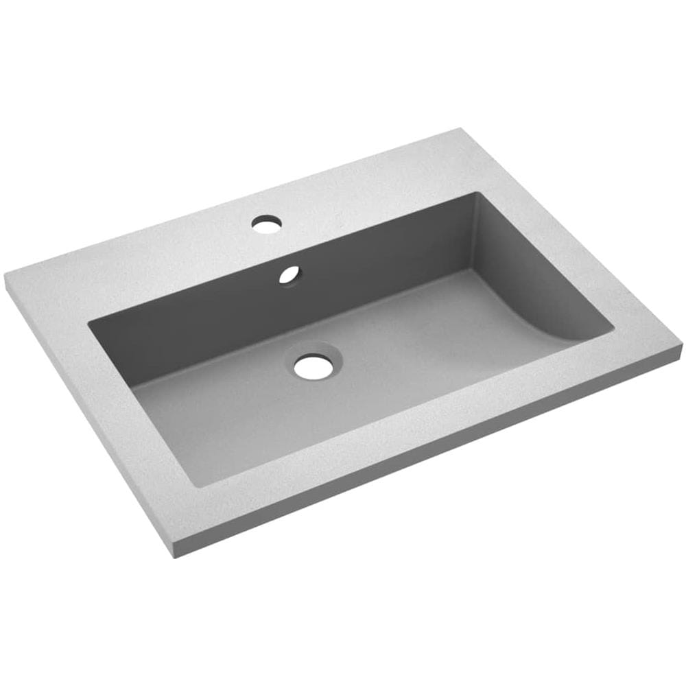 Lavandino In Granito 600x450x120 Mm Grigio - Foto 2