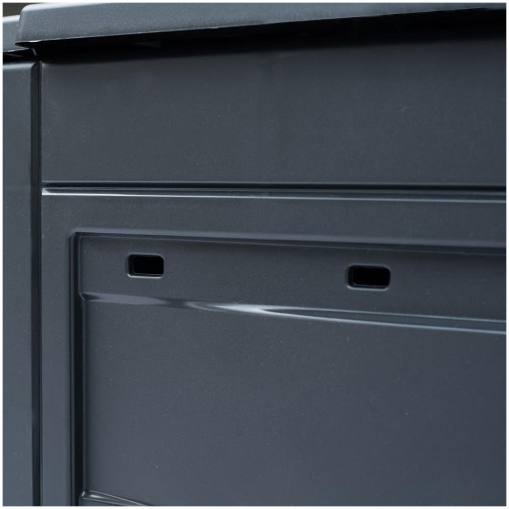 Compostiere Per Giardino 2 Pz Grigio 60x60x73 Cm 520 L - Foto 2