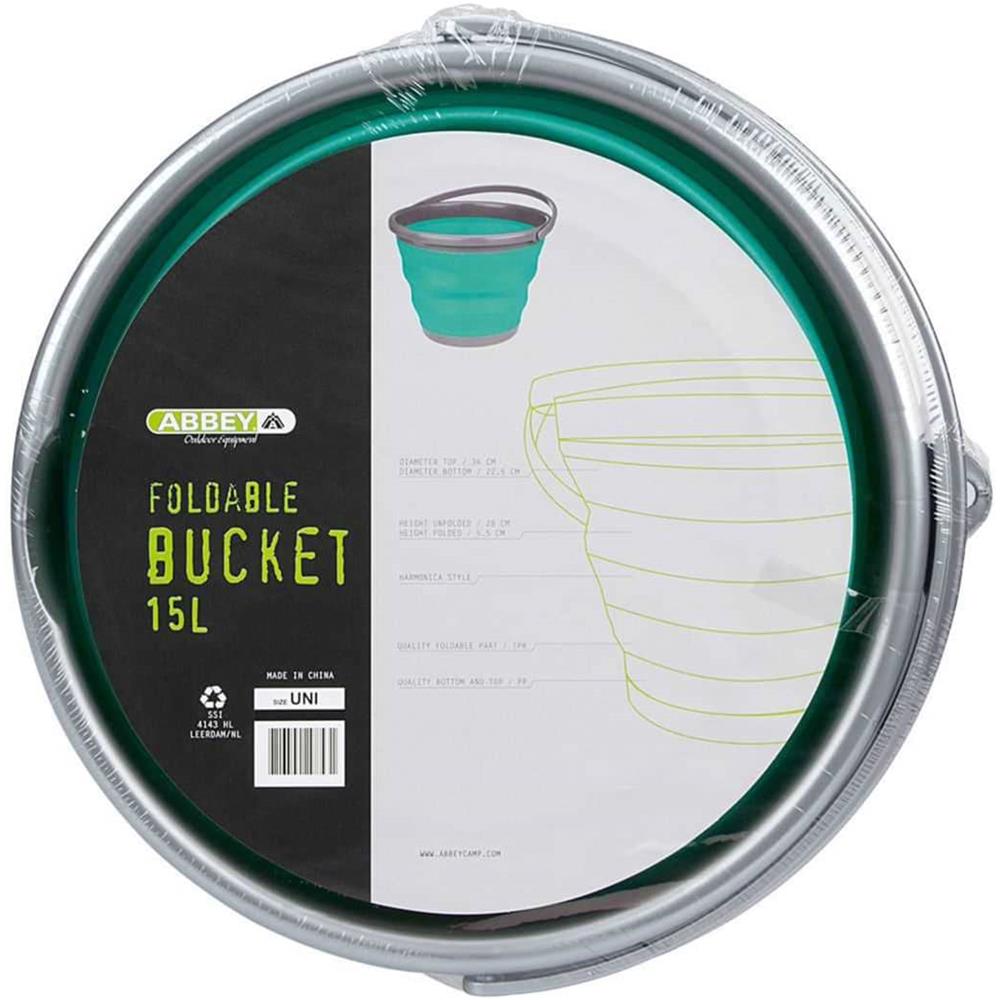 21 wl Secchio Pieghevole, Unisex, 21wl, Green / grey, Taglia Unica - Foto 7