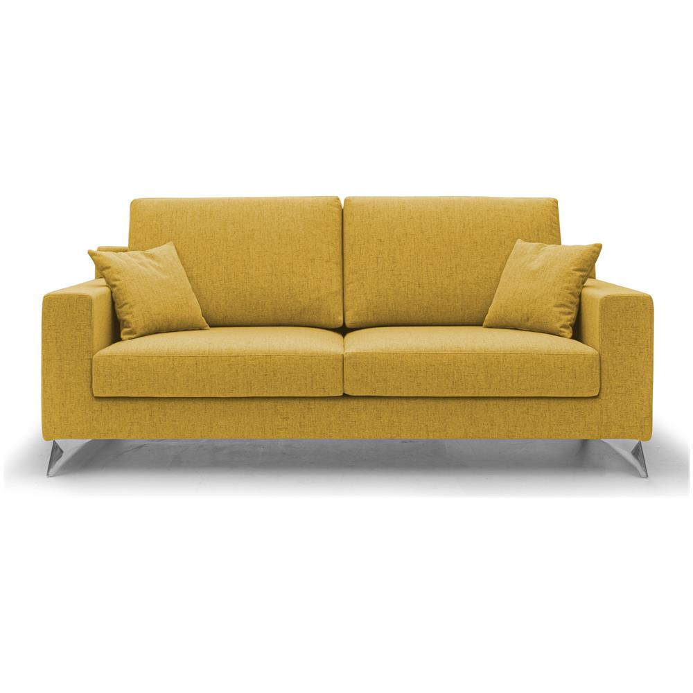 Divano 3 Posti Vertigo Made In Italy 166 Cm Giallo - Foto 1