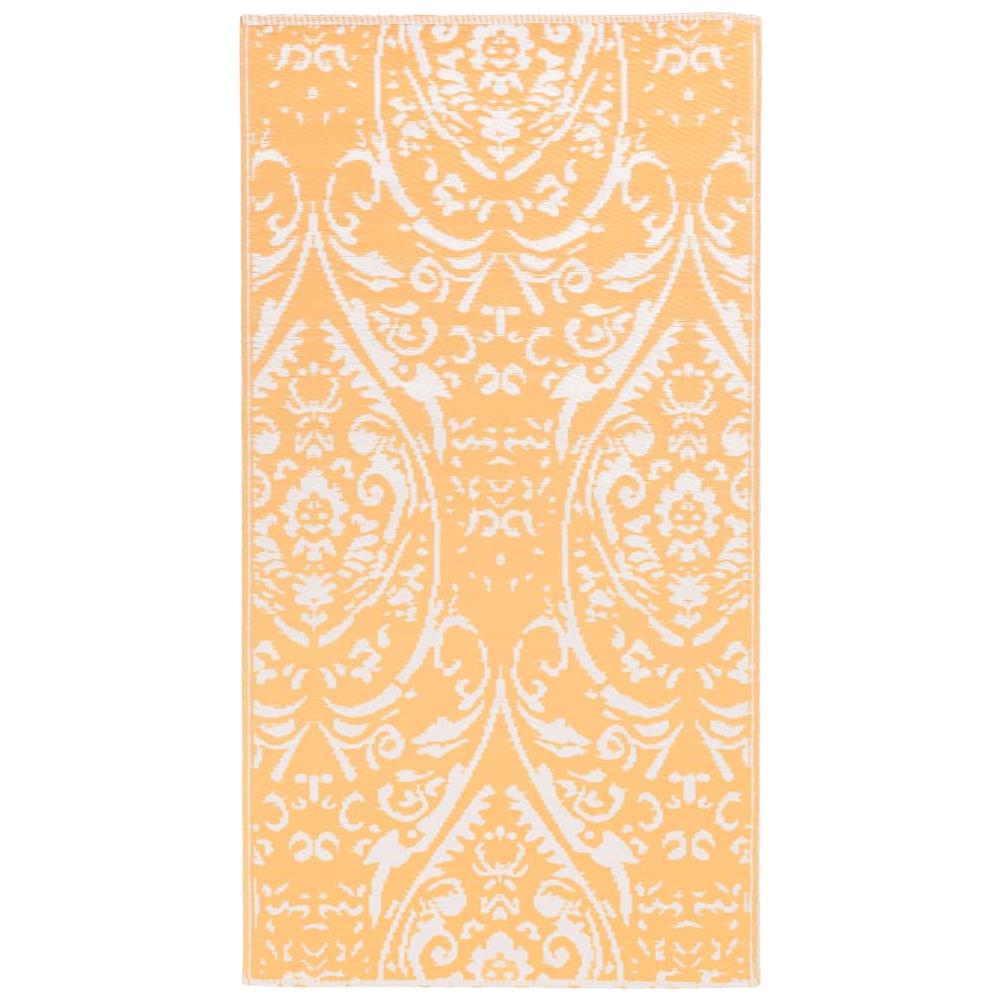 Tappeto Da Esterni Arancione E Bianco 80x150 Cm In Pp - Foto 2