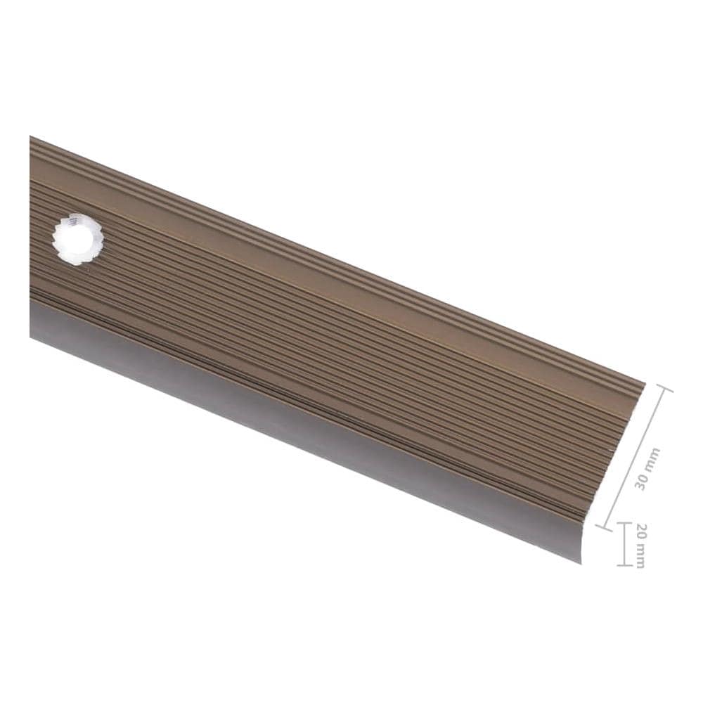 Profili A L Per Gradini 15 Pz In Alluminio 100 Cm Marrone - Foto 6