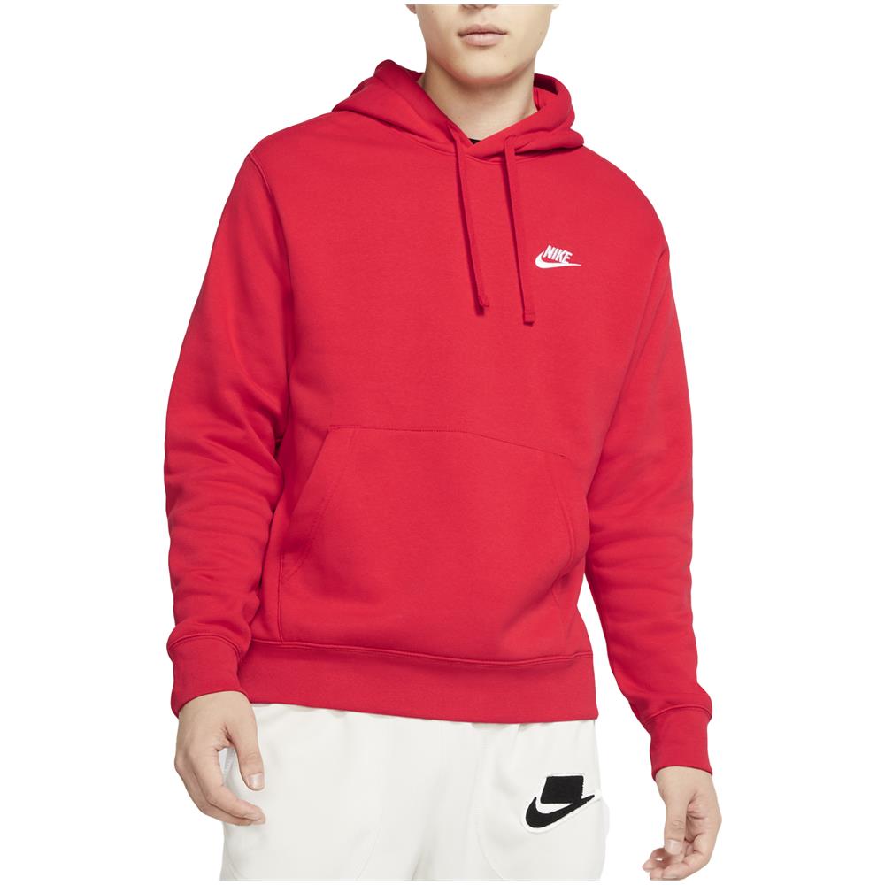 Felpa Da Uomo Con Cappuccio Club Fleece Rossa Taglia Xxl Codice Bv2654-657 - Foto 1