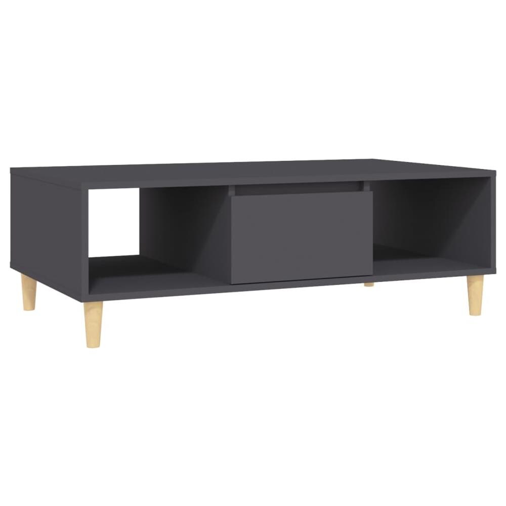 Tavolino da Salotto Grigio 103,5x60x35 cm in Legno Multistrato - Foto 2