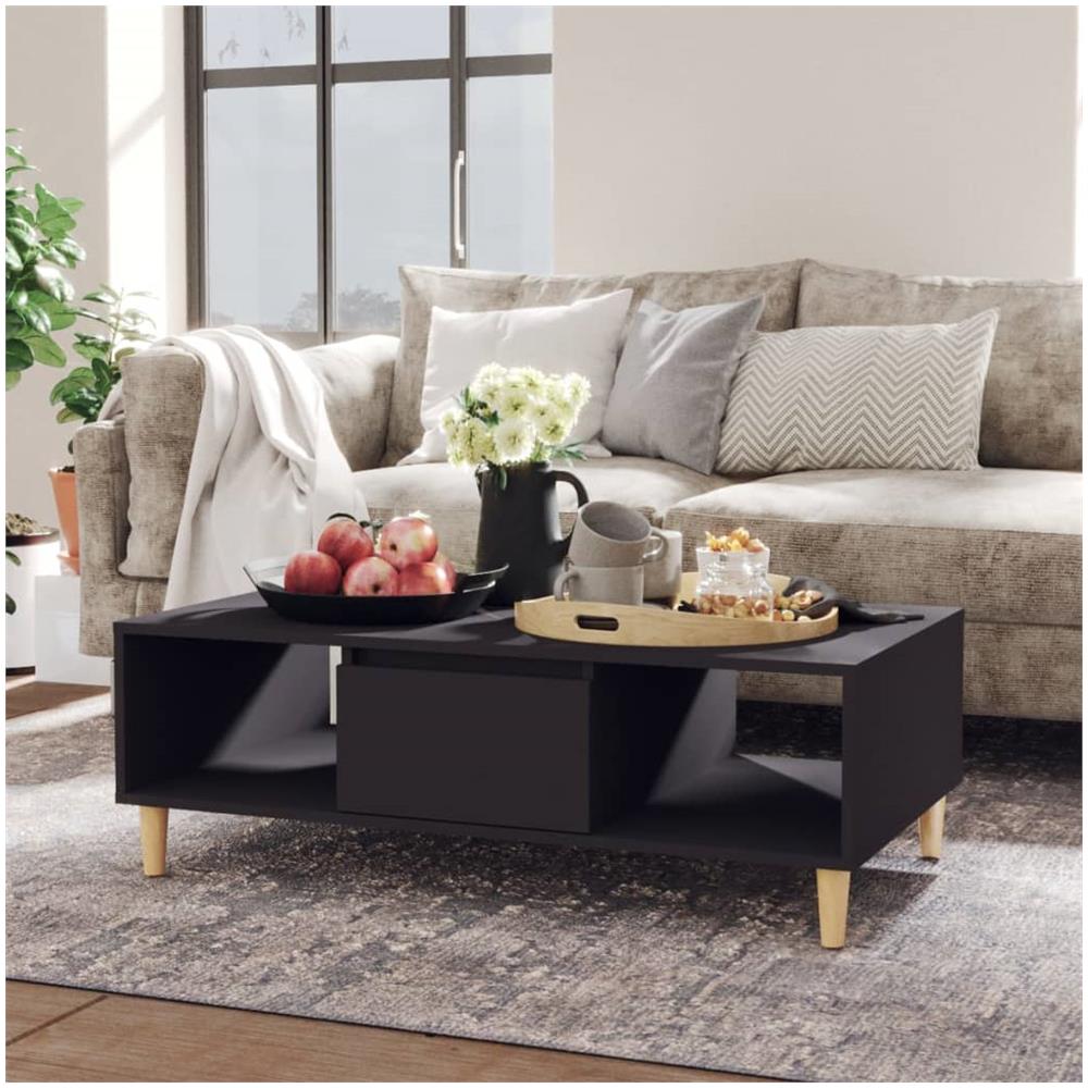 Tavolino da Salotto Grigio 103,5x60x35 cm in Legno Multistrato - Foto 1