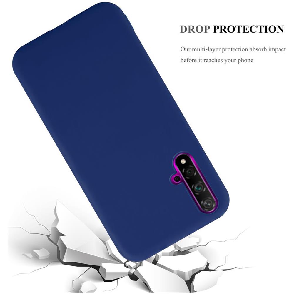 Custodia Compatibile Con Huawei Nova 5 / 5 Pro In Candy Blu Scuro - Coperchio Protettivo In Silicone Tpu Flessibile - Foto 8