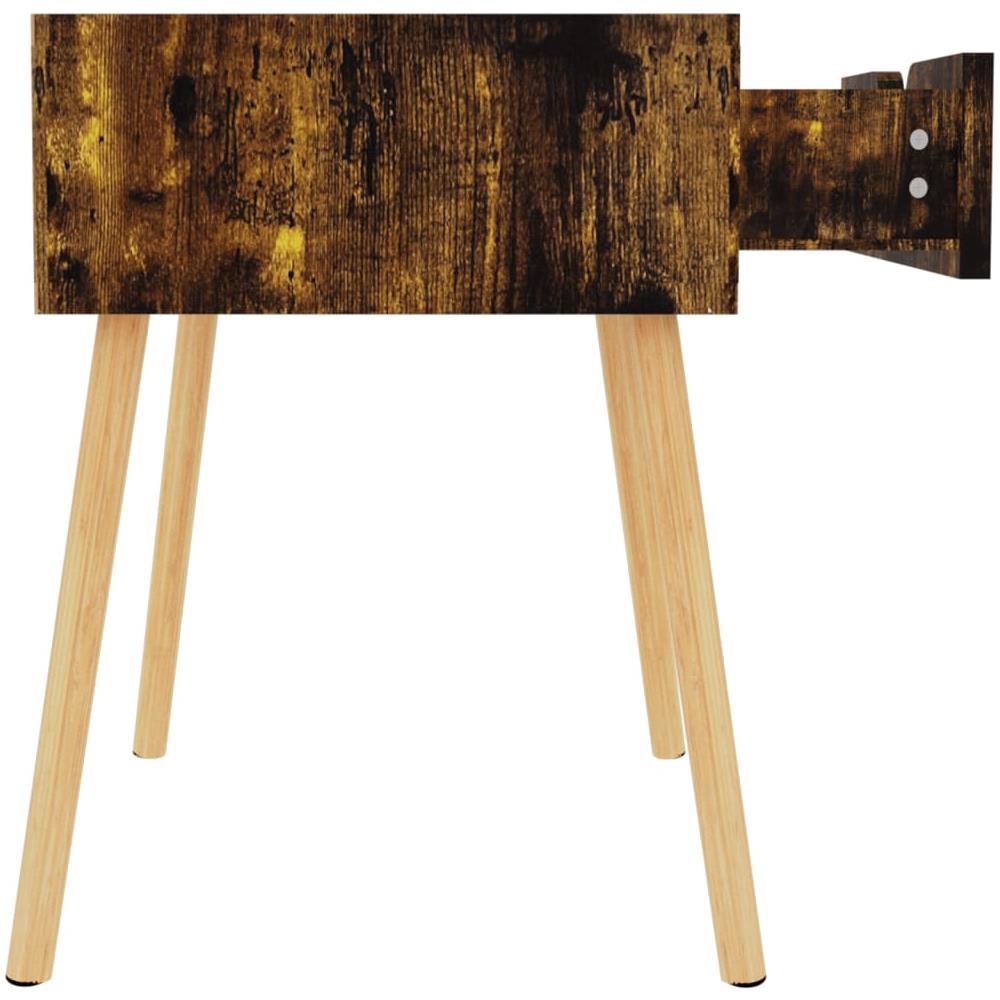 Comodini 2 pz Rovere Fumo 40x40x56 cm in Legno Multistrato - Foto 2