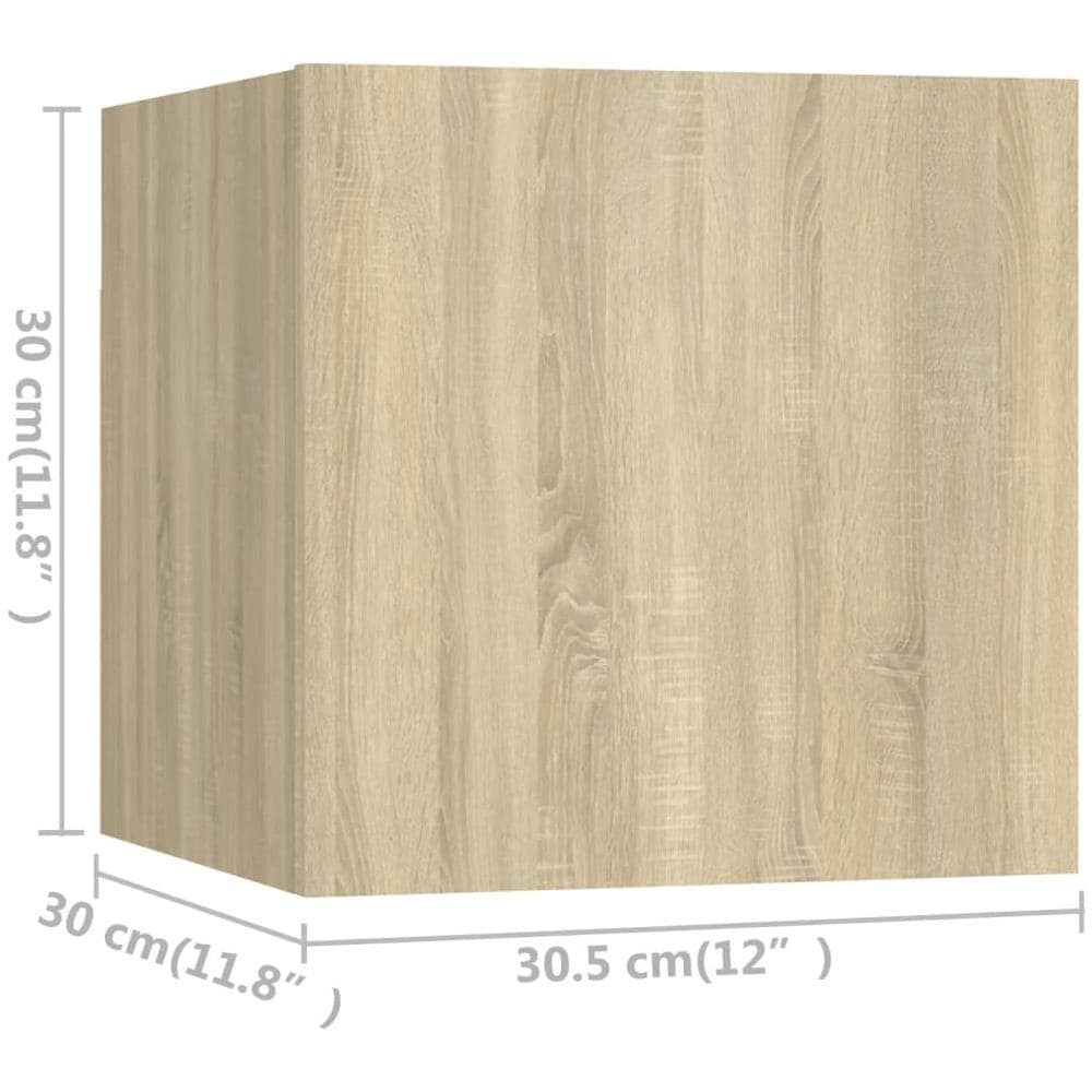 Set di Mobili Porta TV 6 pz Rovere Sonoma in Legno Multistrato - Foto 2