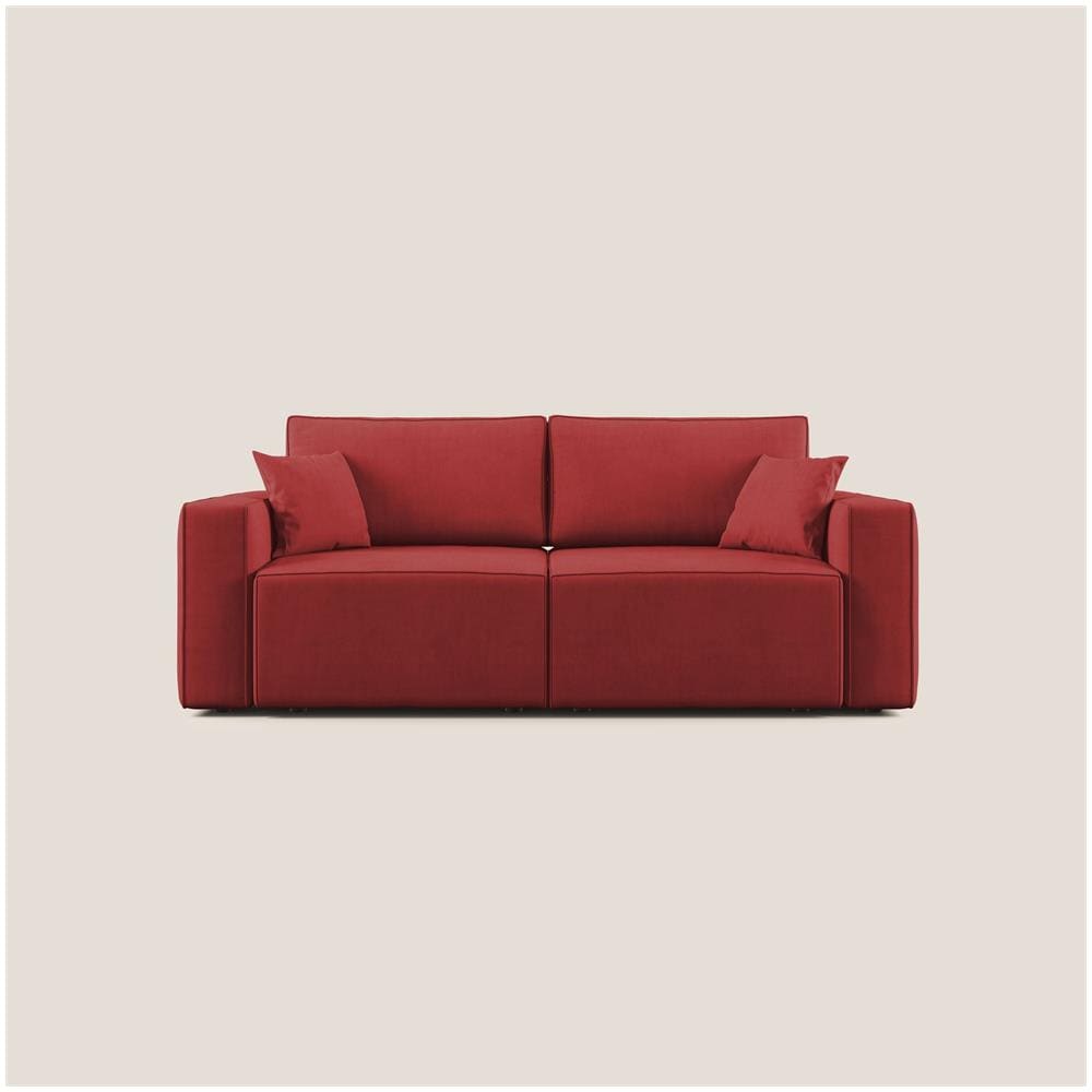 Morfeo Divano Con Sedute Estraibili T02 Rosso - Foto 1
