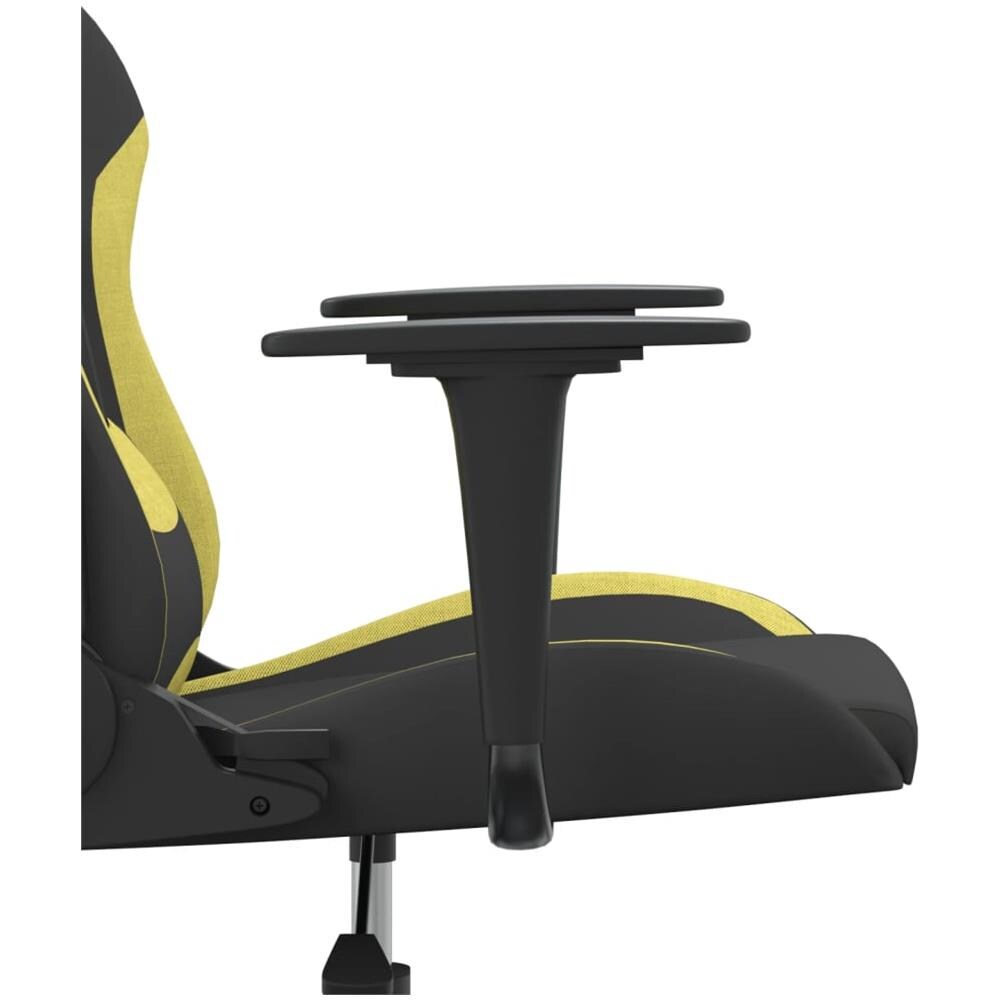 Sedia da Gaming Nero e Verde Chiaro in Tessuto - Foto 10