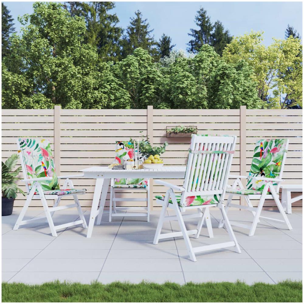 Cuscini Per Sedia Con Schienale Alto 4pz Multicolore In Tessuto - Foto 1