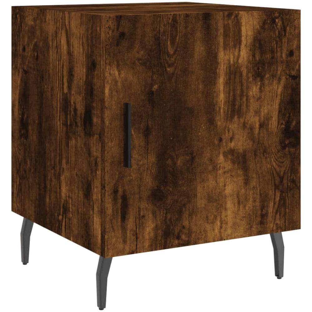 Comodino Rovere Fumo 40x40x50 Cm In Legno Multistrato - Foto 2