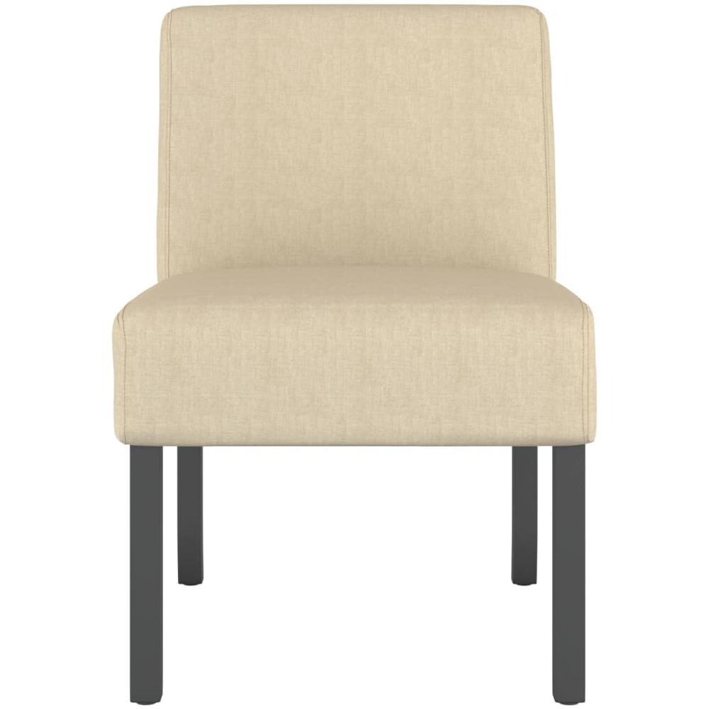 Sedia Pantofola In Tessuto Crema - Foto 3