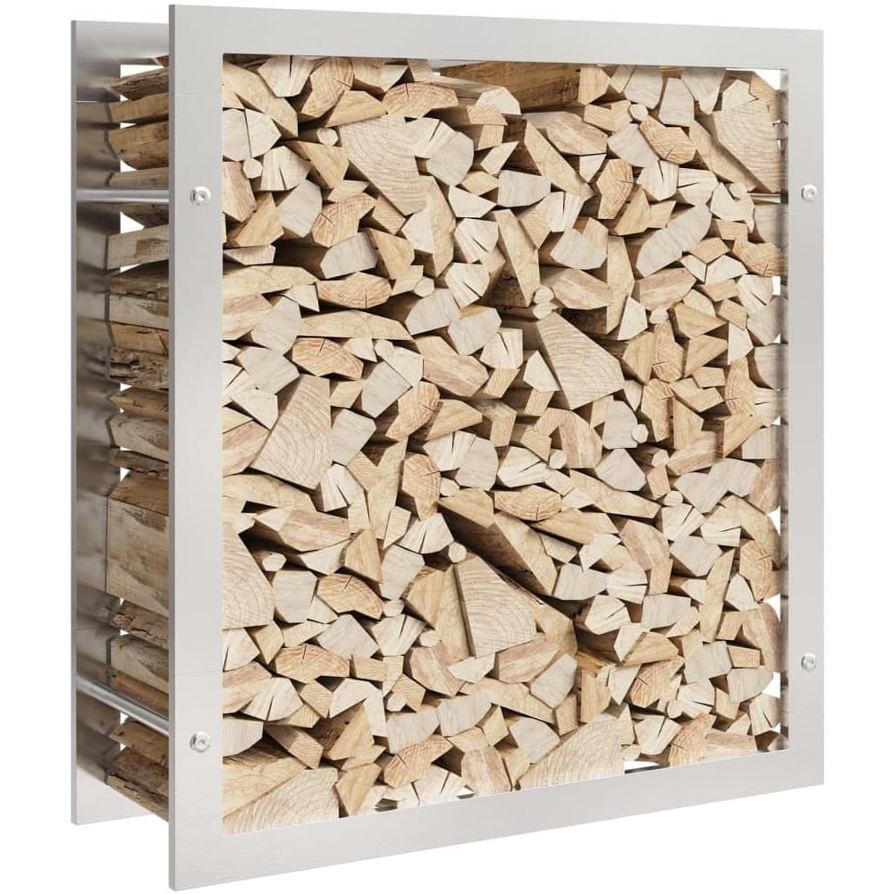 Portalegna 80x28x86 Cm In Acciaio Inossidabile - Foto 3