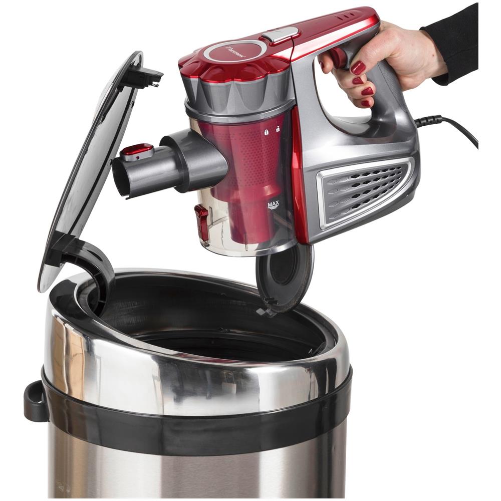 AVC800 Aspirapolvere Elettrica senza Sacco Capacità 0.6 L Colore Grigio / Rosso - Foto 2